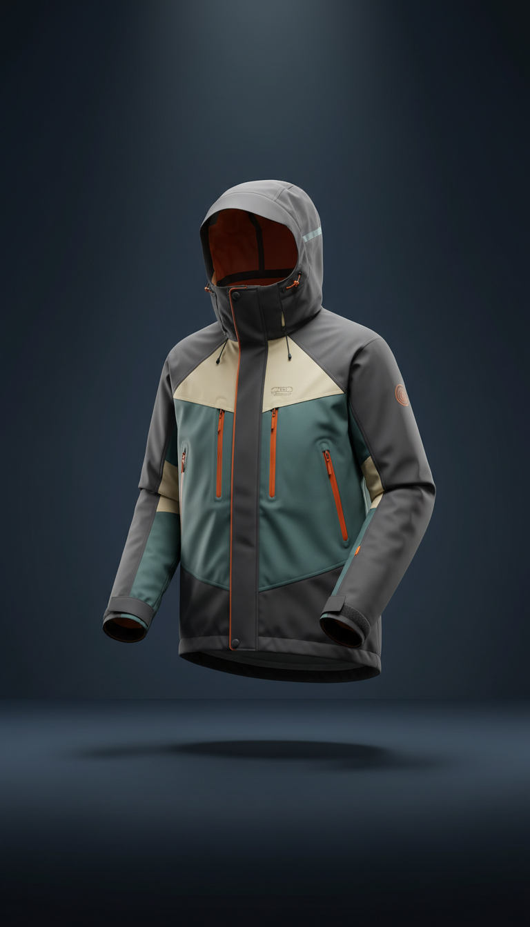 Wasserdichte technische Shell-Jacke