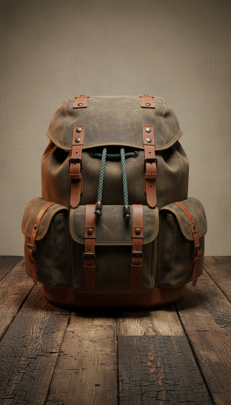 Expeditionsrucksack aus Canvas