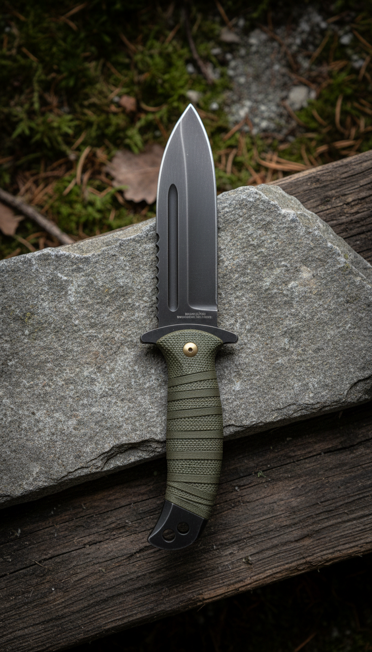 Survivalmesser aus rostfreiem Stahl
